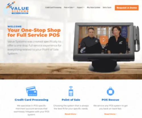 Valuesystemspos.com("POS System Services) Screenshot