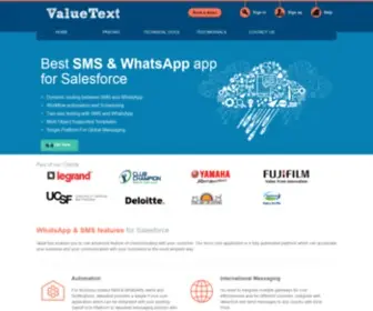 Valuetext.io(Best sms app for salesforce) Screenshot