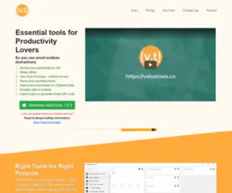Valuetools.co(Productivity tools) Screenshot
