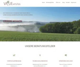 Valueversitas.com(Werte schaffen) Screenshot