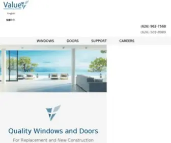 Valuewindowsdoors.com Screenshot