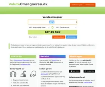 Valutaomregneren.dk(Omregn valuta nu) Screenshot