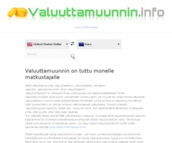 Valuuttamuunnin.info(MUUTA VALUUTTA TÄÄLLÄ) Screenshot