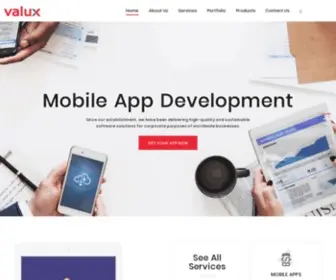 Valuxapps.com(Software Development Company) Screenshot