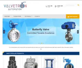 Valvetronautomation.co.in(VALVETRON AUTOMATION) Screenshot