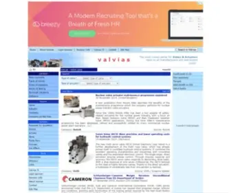 Valvias.com(The independent guide to Valves & Actuators) Screenshot