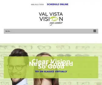 Valvistavision.com(Val Vista Vision) Screenshot