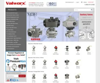 Valworx.com(Buy Actuated Valves Online) Screenshot