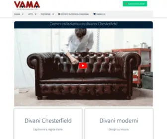 Vamadivani.it(VAMA Divani) Screenshot