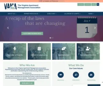 Vamaonline.org(Virginia Apartment and Management Association) Screenshot