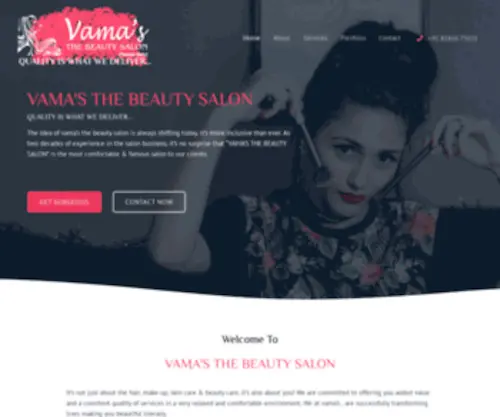 Vamasthebeautysalon.com(Vamasthebeautysalon) Screenshot