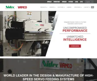 Vamcointernational.com(Nidec Vamco) Screenshot