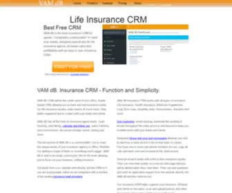 Vamdb.com(VAM dB Insurance CRM) Screenshot