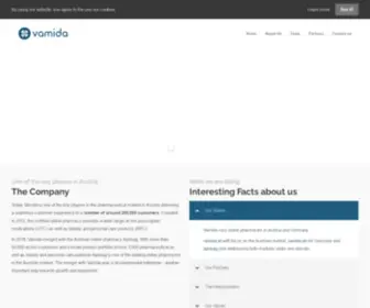 Vamida.com(Online Versandapotheke Österreich) Screenshot