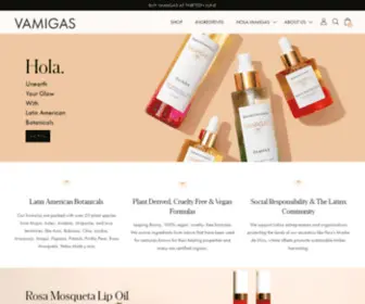 Vamigas.com(Latina Beauty Brand) Screenshot