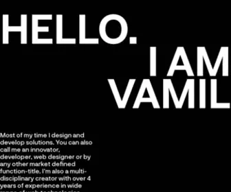 Vamilgandhi.com(Vamil Gandhi's Resume) Screenshot