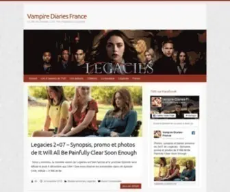 Vampire-Diaries.fr(Vampire Diaries France) Screenshot