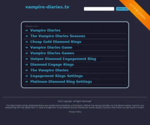Vampire-Diaries.tv(Vampire Diaries) Screenshot