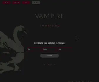 Vampire-Swansong.com(The Masquerade) Screenshot