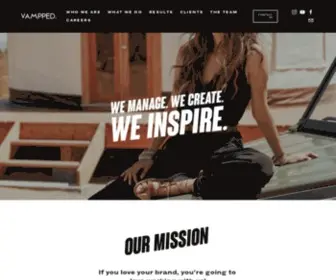 Vampped.com(Influencer Marketing Agency) Screenshot
