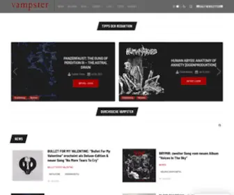 Vampster.com(Webzine) Screenshot