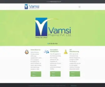 Vamsipharma.com(Vamsi Pharma) Screenshot