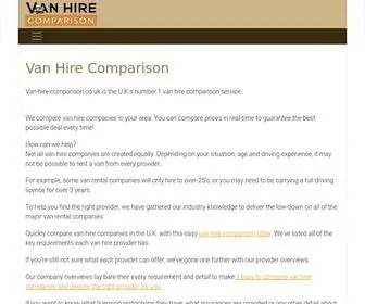 Van-Hire-Comparison.com(Best way to save money) Screenshot