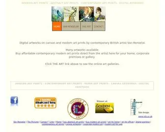 Van-Renselar.com(Modern artist Van Renselar) Screenshot