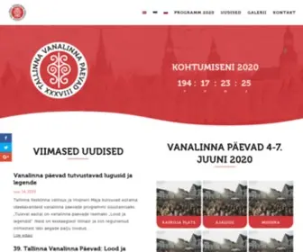 Vanalinnapaevad.ee(Vanalinnapäevad) Screenshot