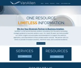 Vanallen.com(Business Aviation Consulting) Screenshot