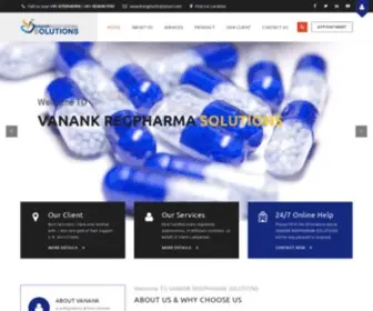 Vanankrpharmas.com(VANANK REGPHARMA SOLUTION) Screenshot