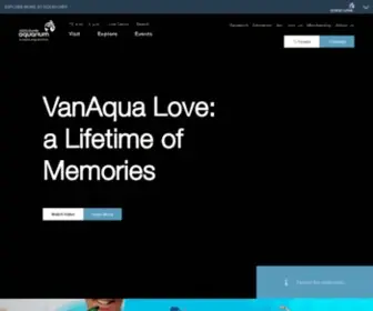 Vanaqua.org(Vancouver Aquarium) Screenshot
