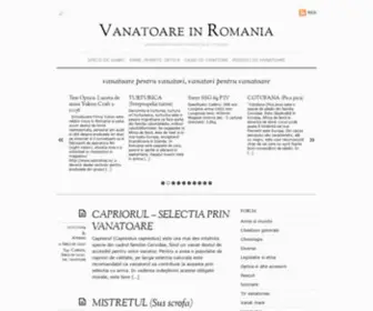 Vanatoare.info(Vanatoare in Romania) Screenshot
