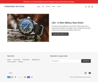 Vanbannerwatches.com(VanBanner Watches) Screenshot