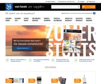 Vanbeekart.nl(Kunstenaarsbenodigdheden & Lijstenmakerij) Screenshot