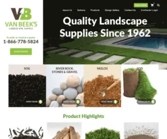 Vanbeeks.com(Garden Supplies) Screenshot