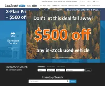 Vanbortelford.com(Van Bortel Ford) Screenshot