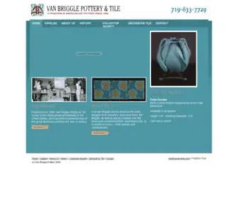 Vanbriggle.com(American Art Pottery) Screenshot