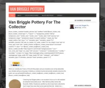 Vanbriggle.net(Van Briggle Pottery For The Collector) Screenshot