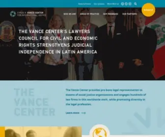 Vancecenter.org(The Cyrus R) Screenshot