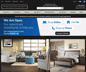 Vancefurniture.com(Vance Furniture Company) Screenshot