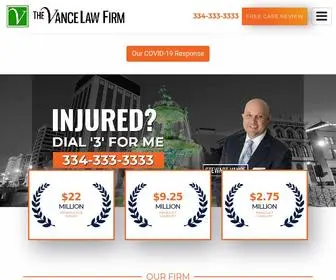 Vancelawfirm.com(Montgomery Personal Injury & Accident Lawyers) Screenshot