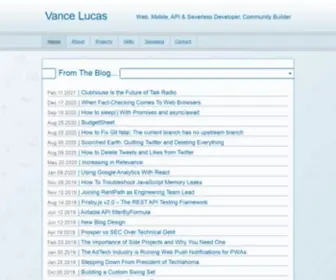 Vancelucas.com(Vance Lucas) Screenshot