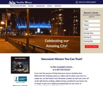 Vancitymoving.com(Vancouver Movers) Screenshot