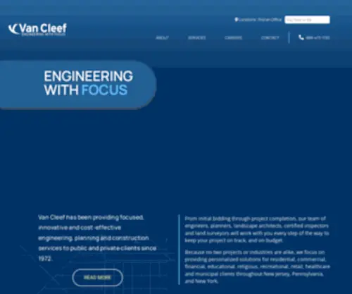 Vancleefengineering.com(Van Cleef Engineering Associates) Screenshot