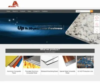 Vancoaluminium.com(Aluminium Composite Panel) Screenshot