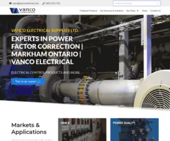 Vancoelectrical.com(Vanco Electrical Supplies Ltd) Screenshot