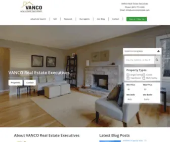 Vancorealestate.com(VANCO Real Estate Executives) Screenshot