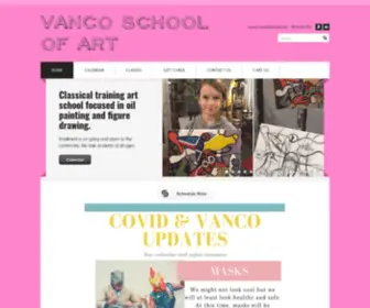 Vancoschool.com(VanCo School of Art) Screenshot