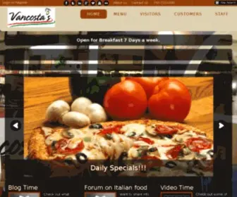 Vancostas.com(Vancosta's Family Italian Restaurant) Screenshot